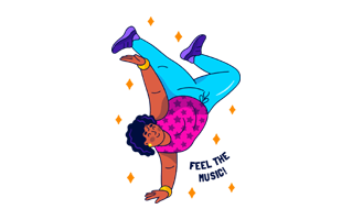 Dancer Free Sticker PNG