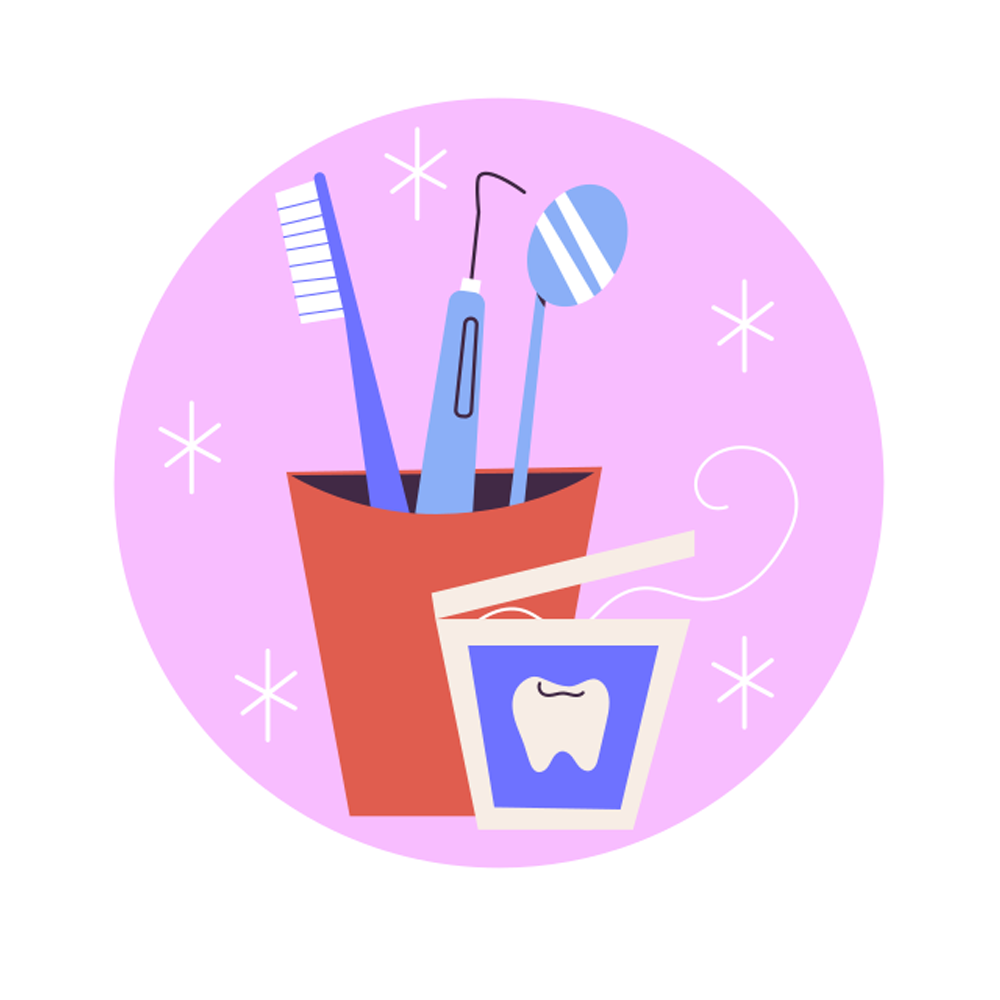 Dental Care Sticker Transparent Clipart