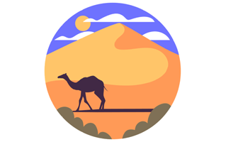 Desert Sticker PNG