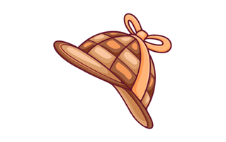 Detective Hat Sticker PNG