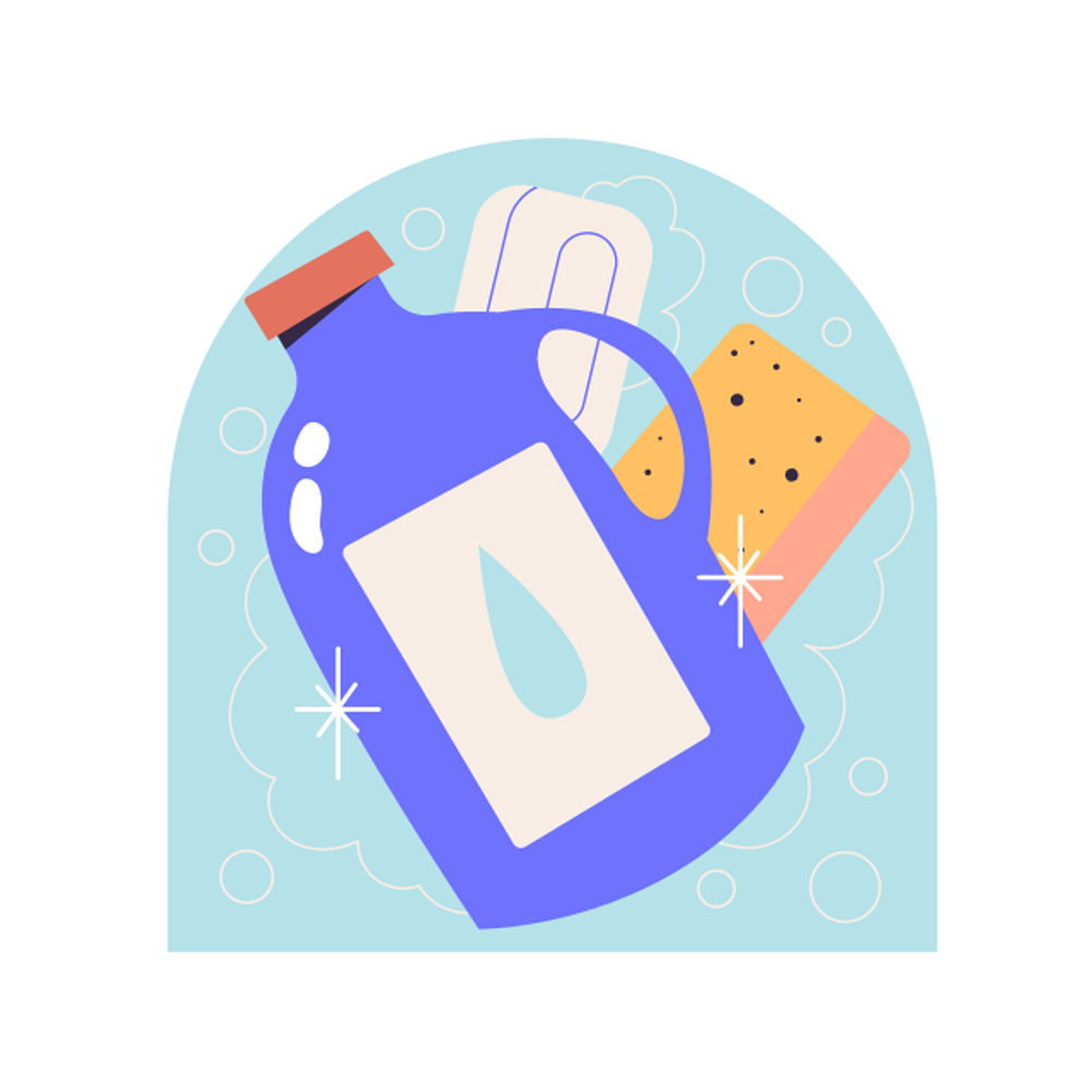 Detergent Free Sticker Transparent Photo