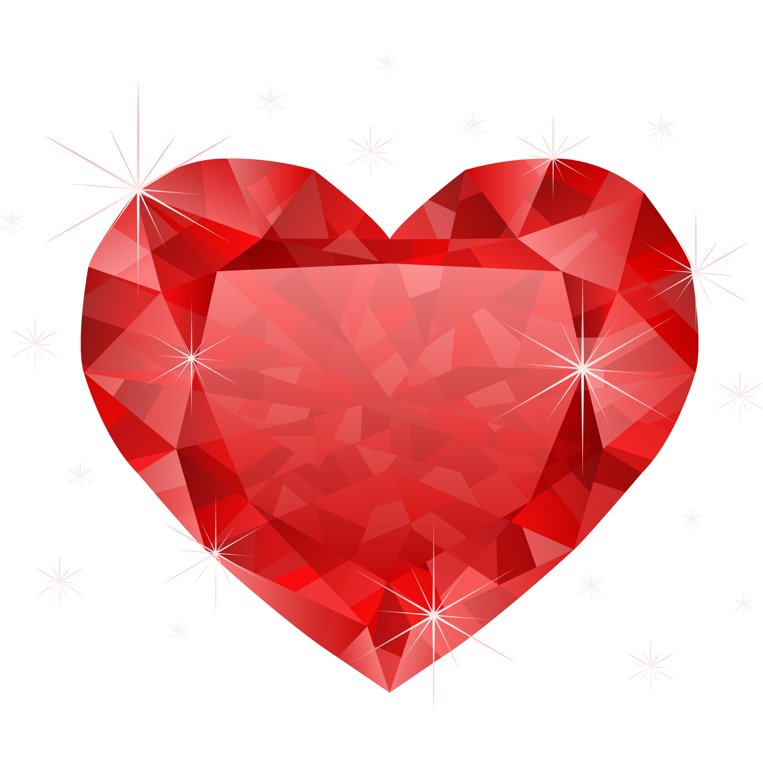 Diamond Heart Transparent Picture