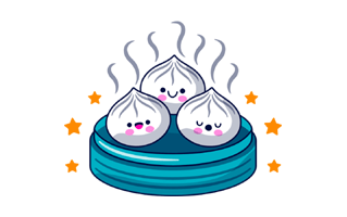 Dim Sum Sticker PNG