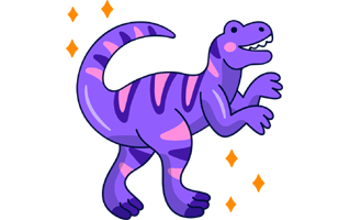 Dinosaur Sticker PNG