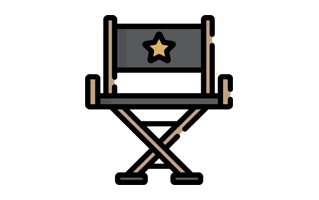 Director Chair Sticker PNG