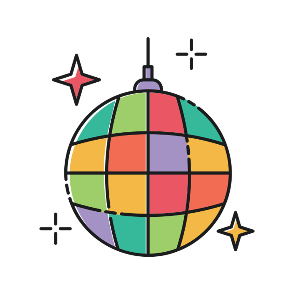 Disco Light Free Sticker Transparent Clipart