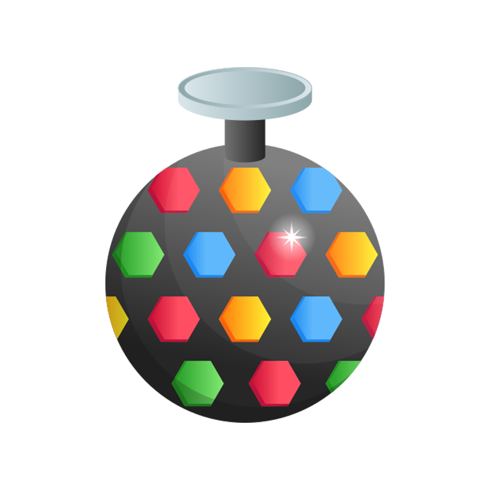 Disco Light Sticker Transparent Photo