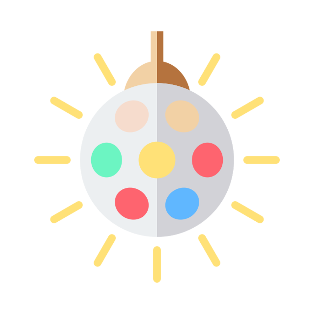 Disco Light Sticker Transparent Picture