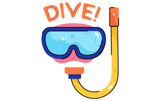 Diver Sticker PNG