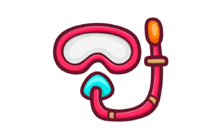 Diving Goggles Sticker PNG