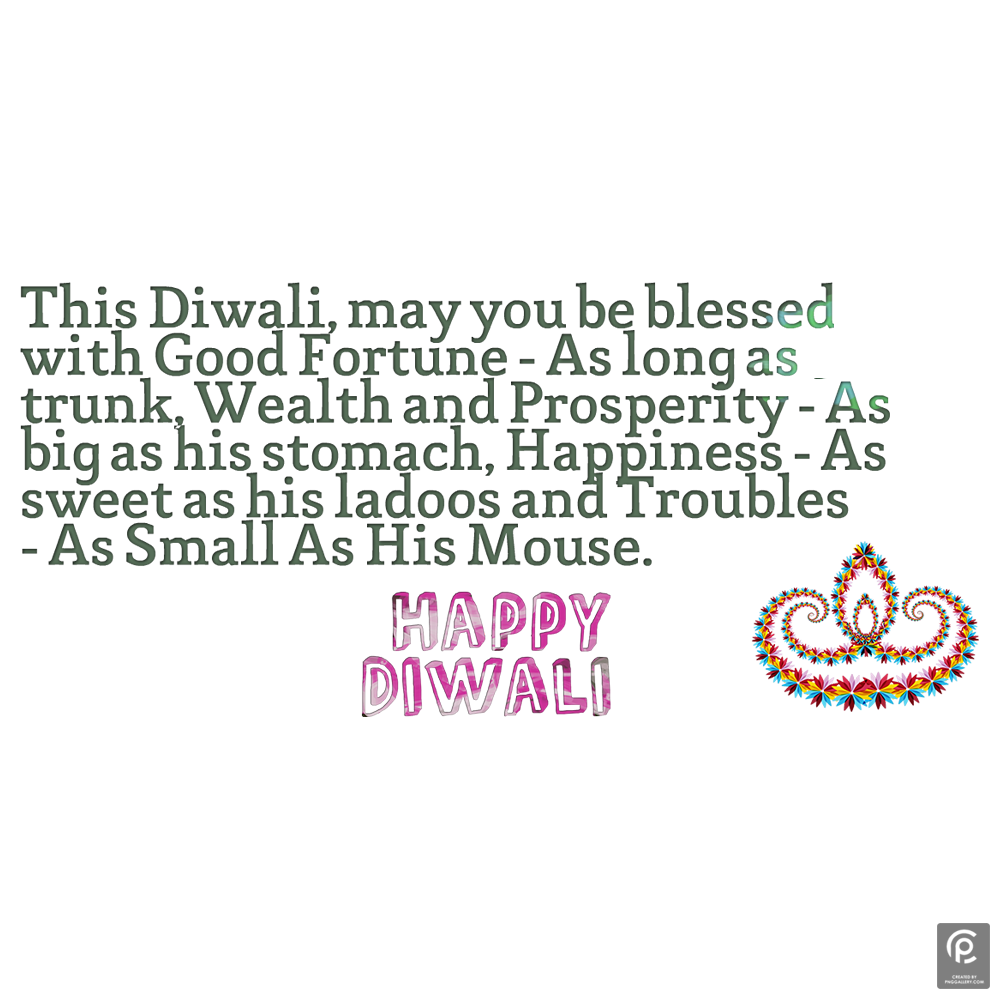 Diwali Messages Transparent Picture
