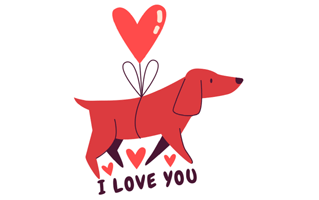 Dog Lover Sticker PNG