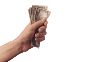 Dollar In Hand PNG