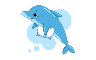 Dolphin Free Sticker PNG