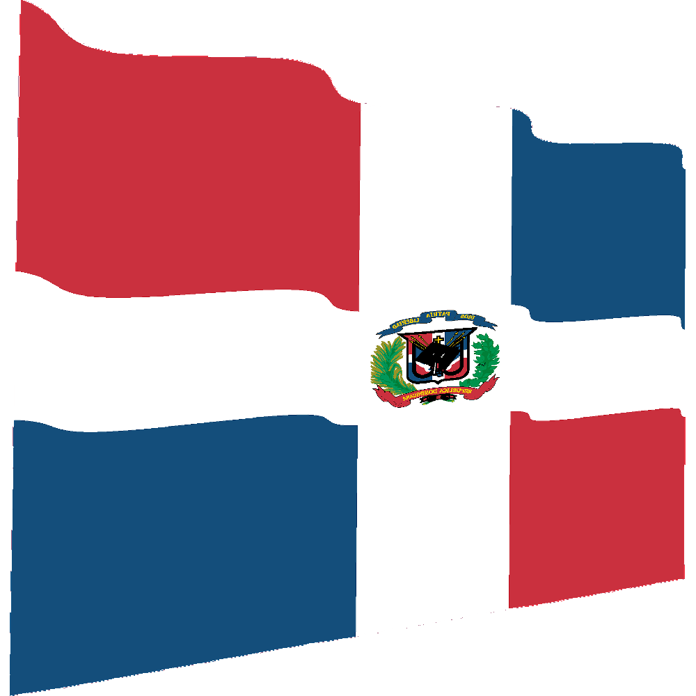 Dominican Republic Flag Transparent Clipart