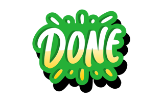 Done Free Sticker PNG