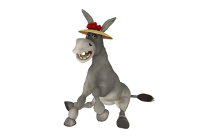 Donkey Cartoon PNG
