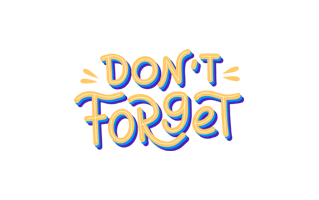 Dont Forget Sticker