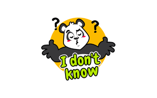 Dont Know Sticker PNG
