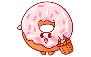 Doughnut Sticker PNG