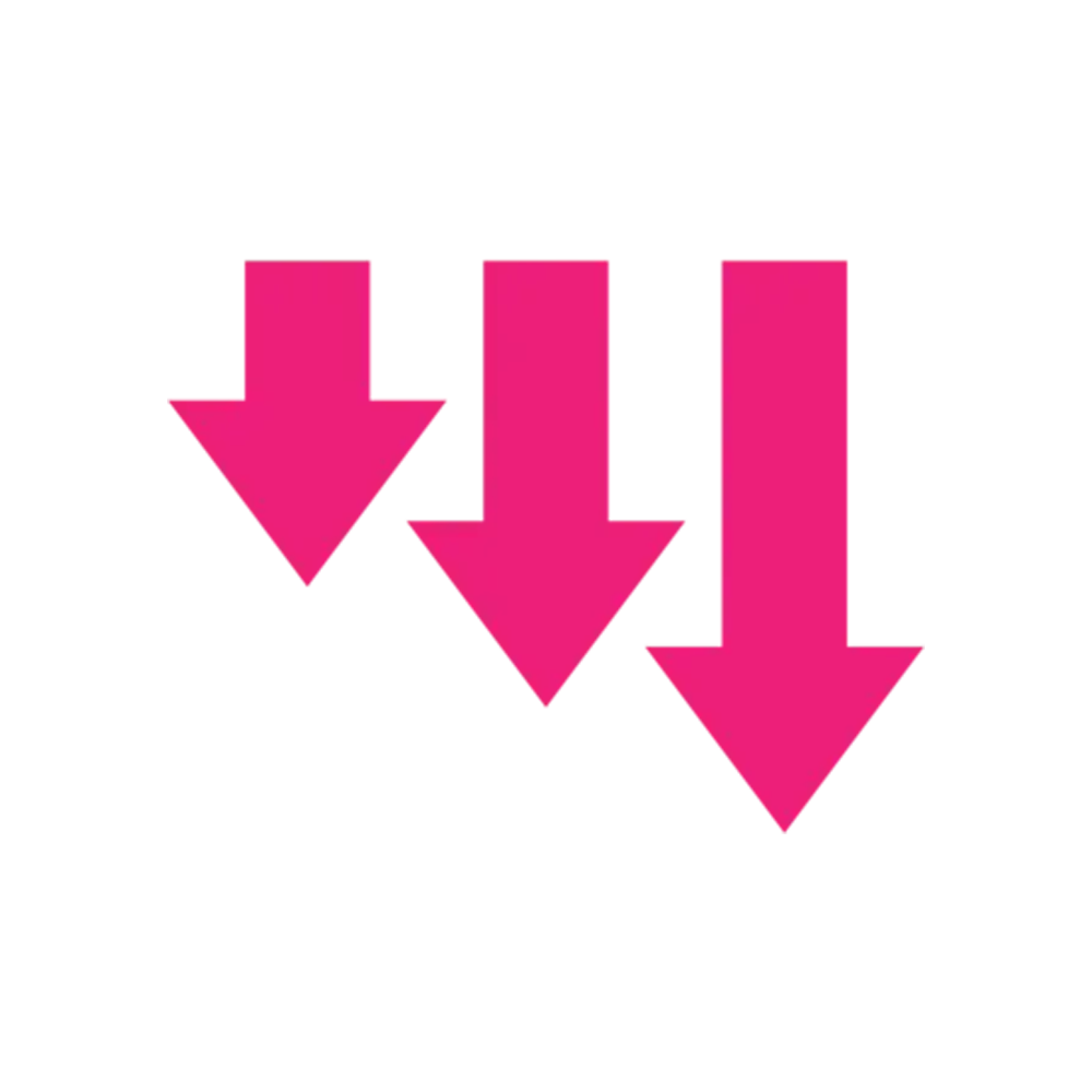 Down Arrow Free Sticker Transparent Picture