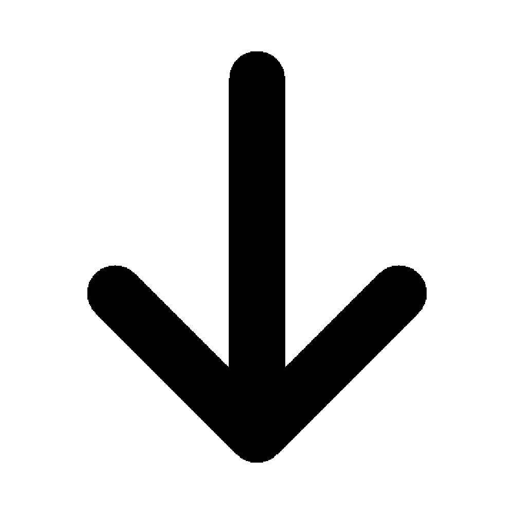 Down Arrow Free Sticker Transparent Clipart