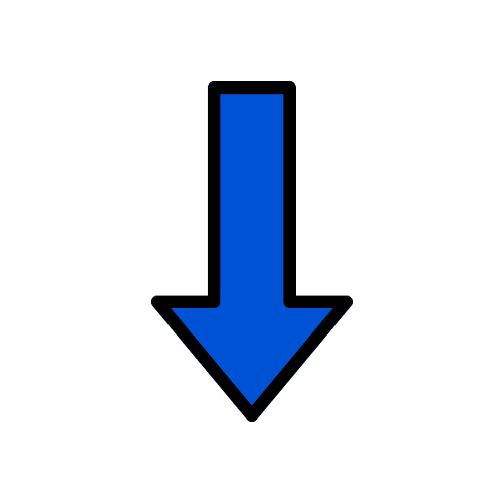 Down Arrow Free Sticker Transparent Gallery