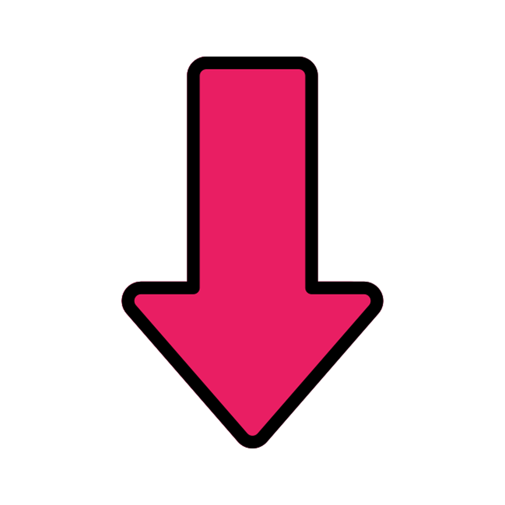 Down Arrow Sticker Transparent Image