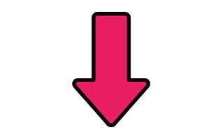 Down Arrow Sticker PNG