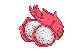 Dragon Fruit Sticker PNG