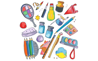 Drawing Tools Sticker PNG