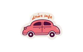 Driving Sticker PNG