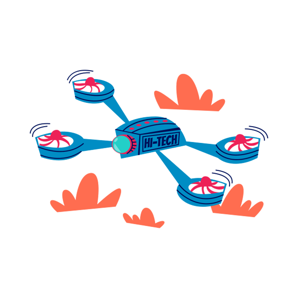 Drone Sticker Transparent Picture
