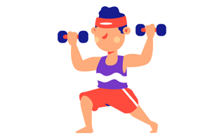 Dumbbell Sticker PNG