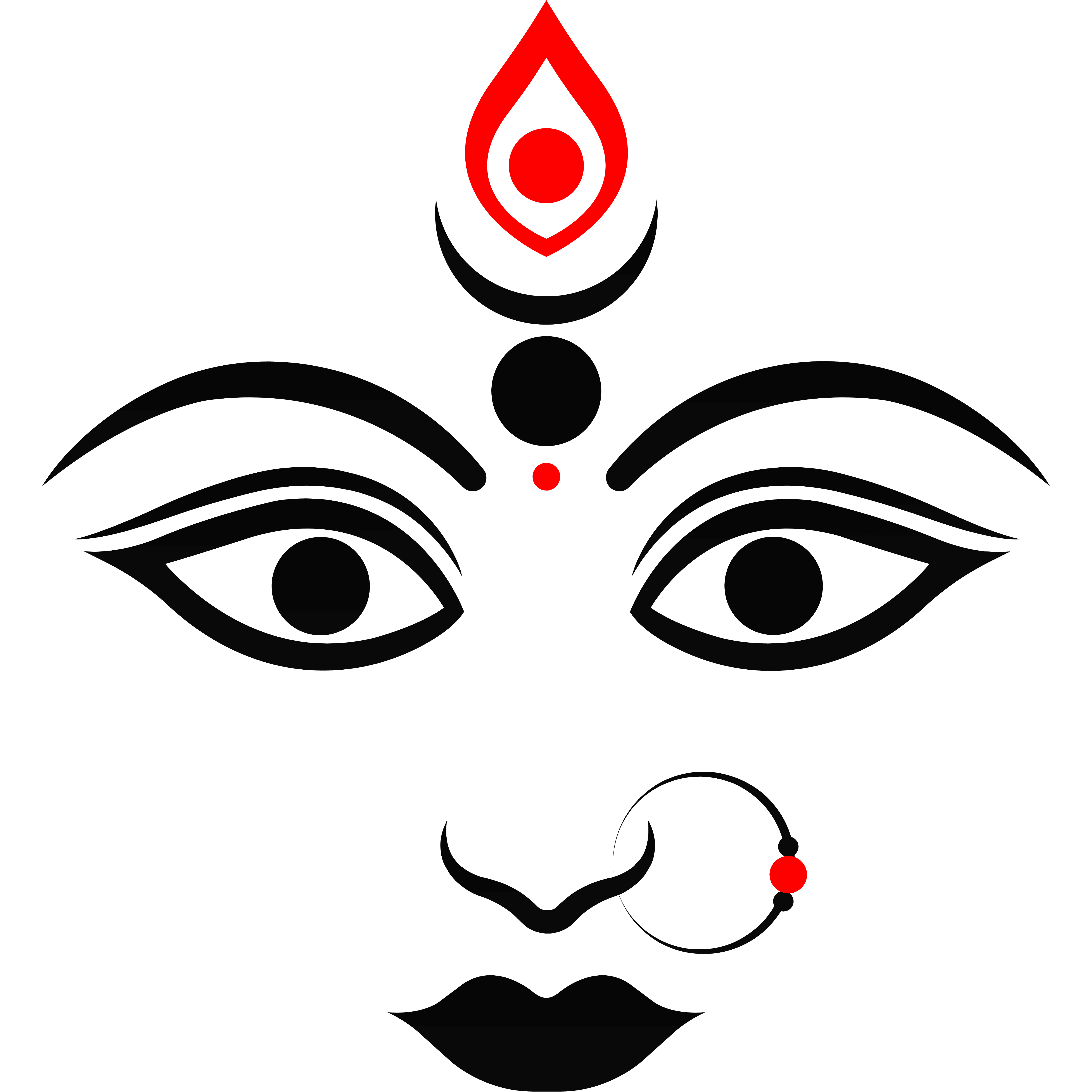 Durga Maa Eyes  Transparent Clipart