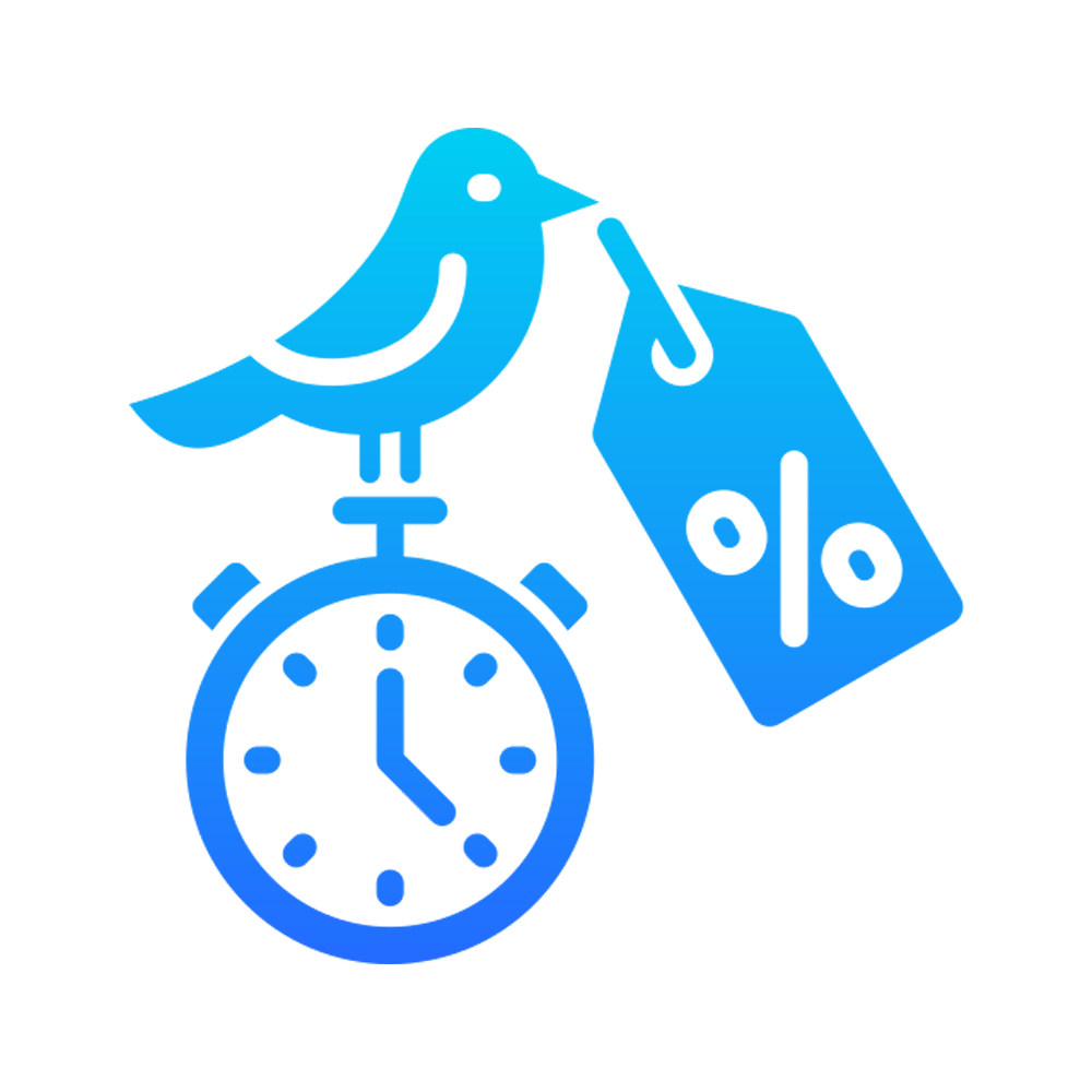 Early Bird Free Sticker Transparent Clipart