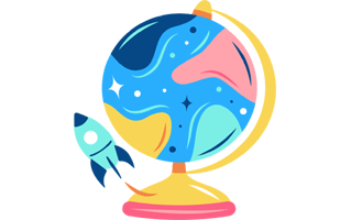 Earth Globe Sticker PNG