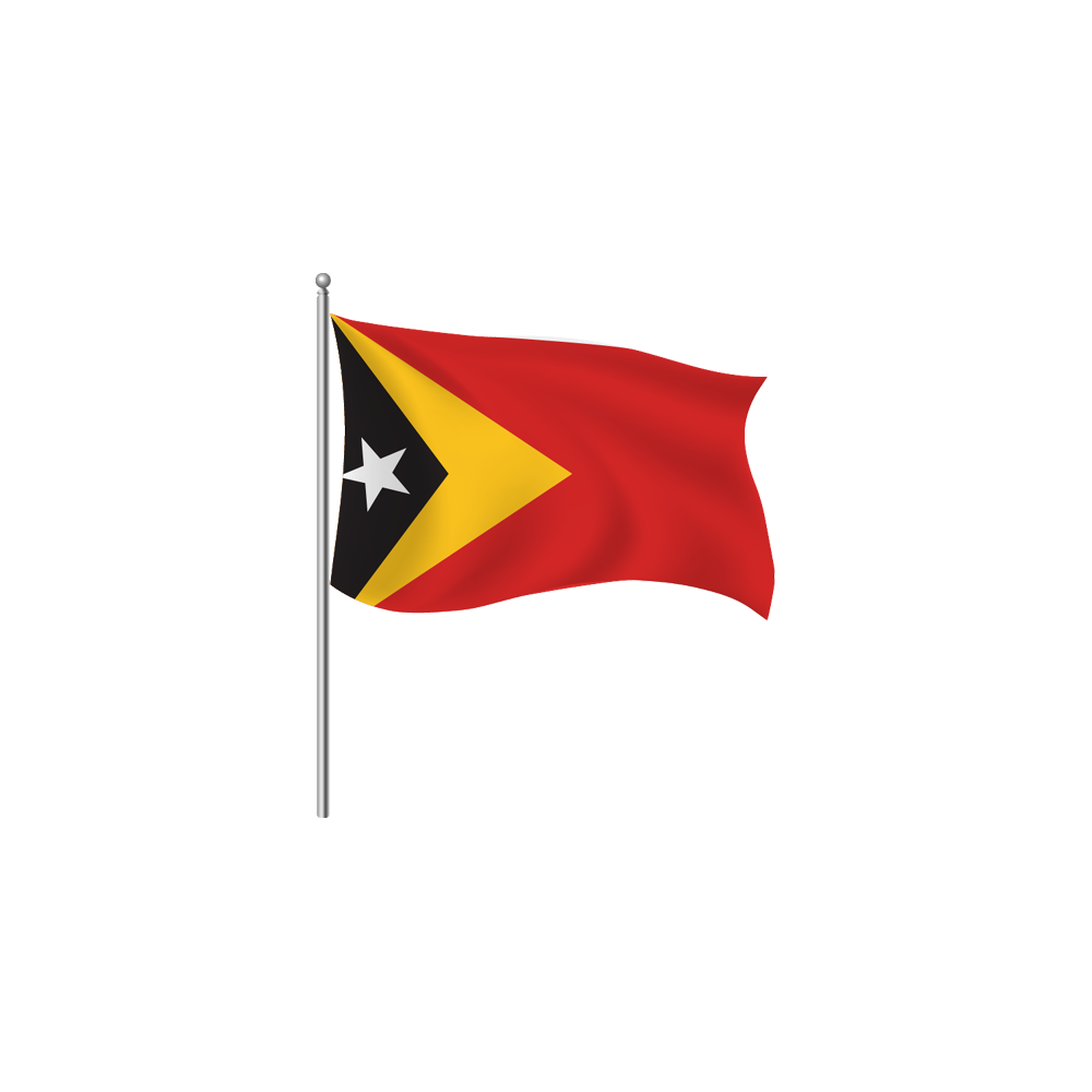East Timor Flag Transparent Image