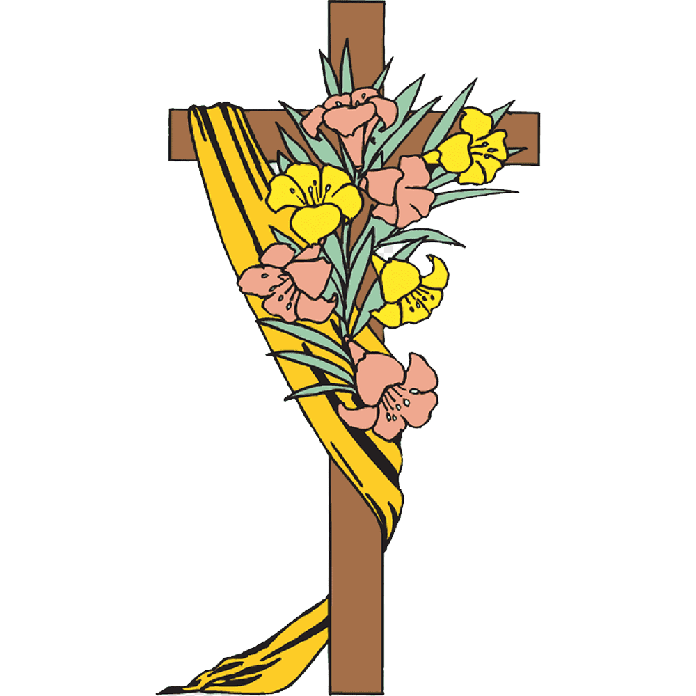 Easter Cross  Transparent Clipart