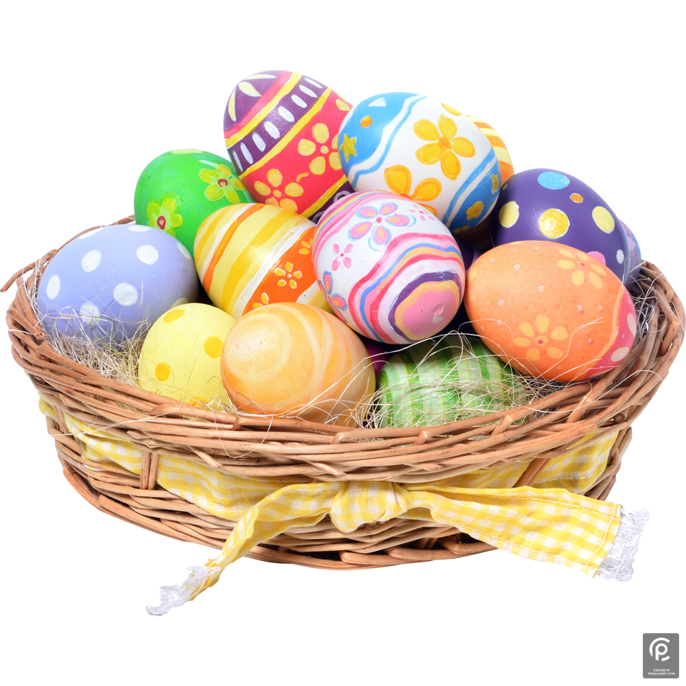 Easter Egg Basket  Transparent Image