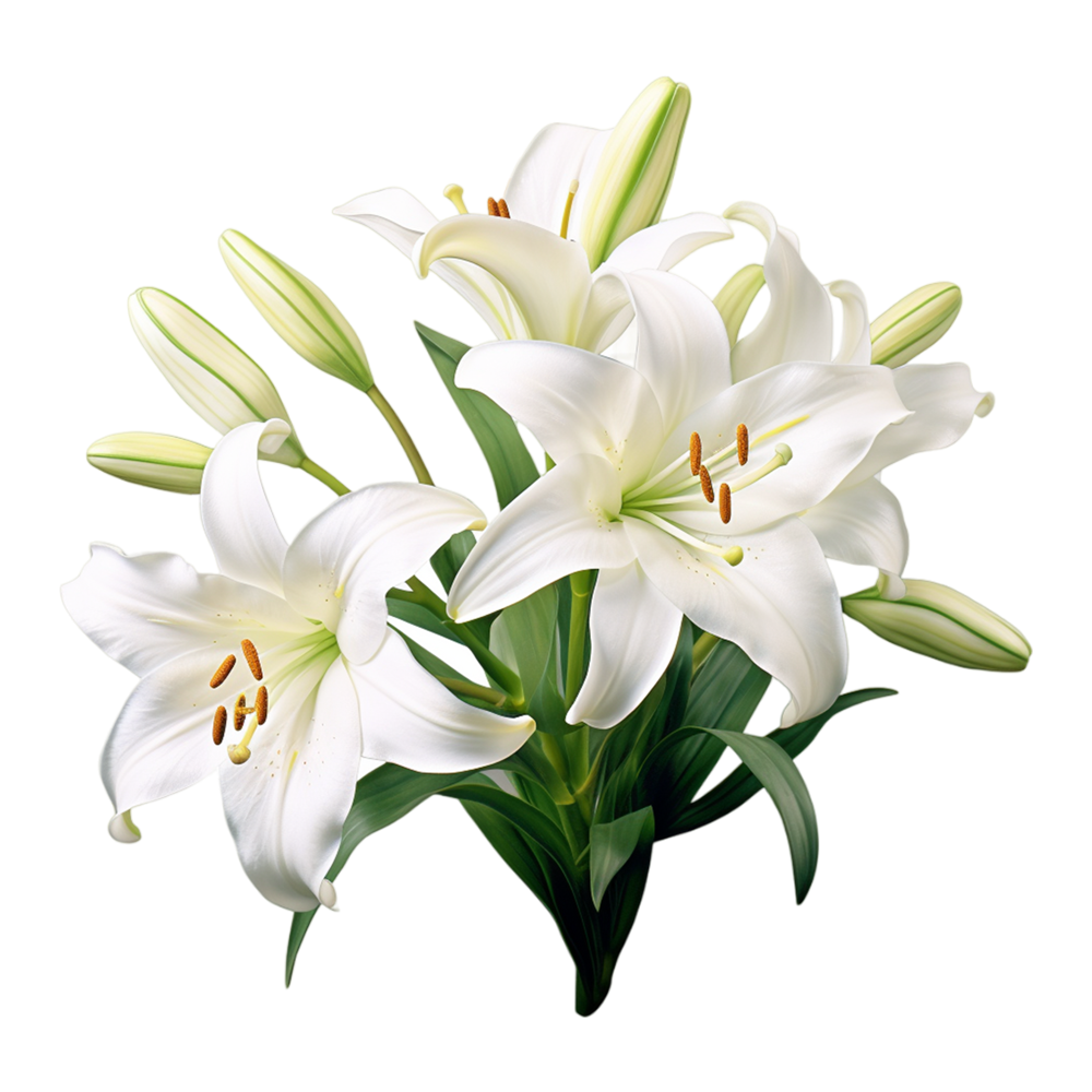 Easter Lily  Transparent Photo