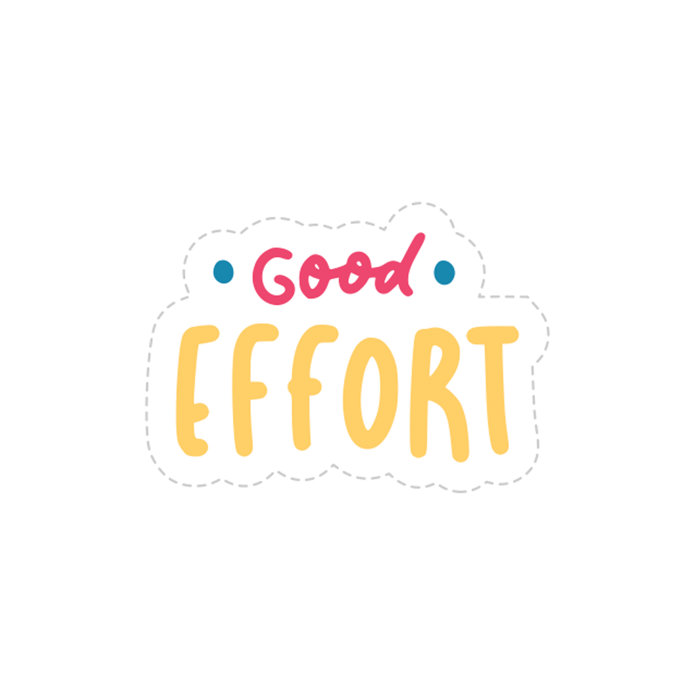 Effort Sticker Transparent Picture