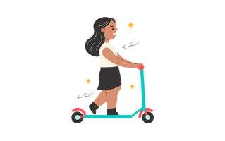 Electric Scooter Free Sticker PNG