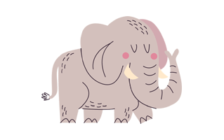 Elephant Sticker PNG