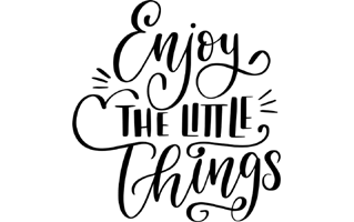 Enjoy The Little Things Sticker PNG