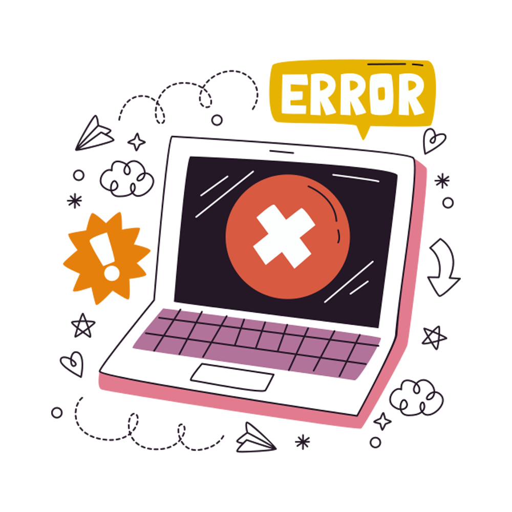 Error Sticker Transparent Image