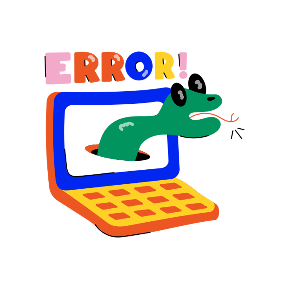 Error Sticker Transparent Clipart