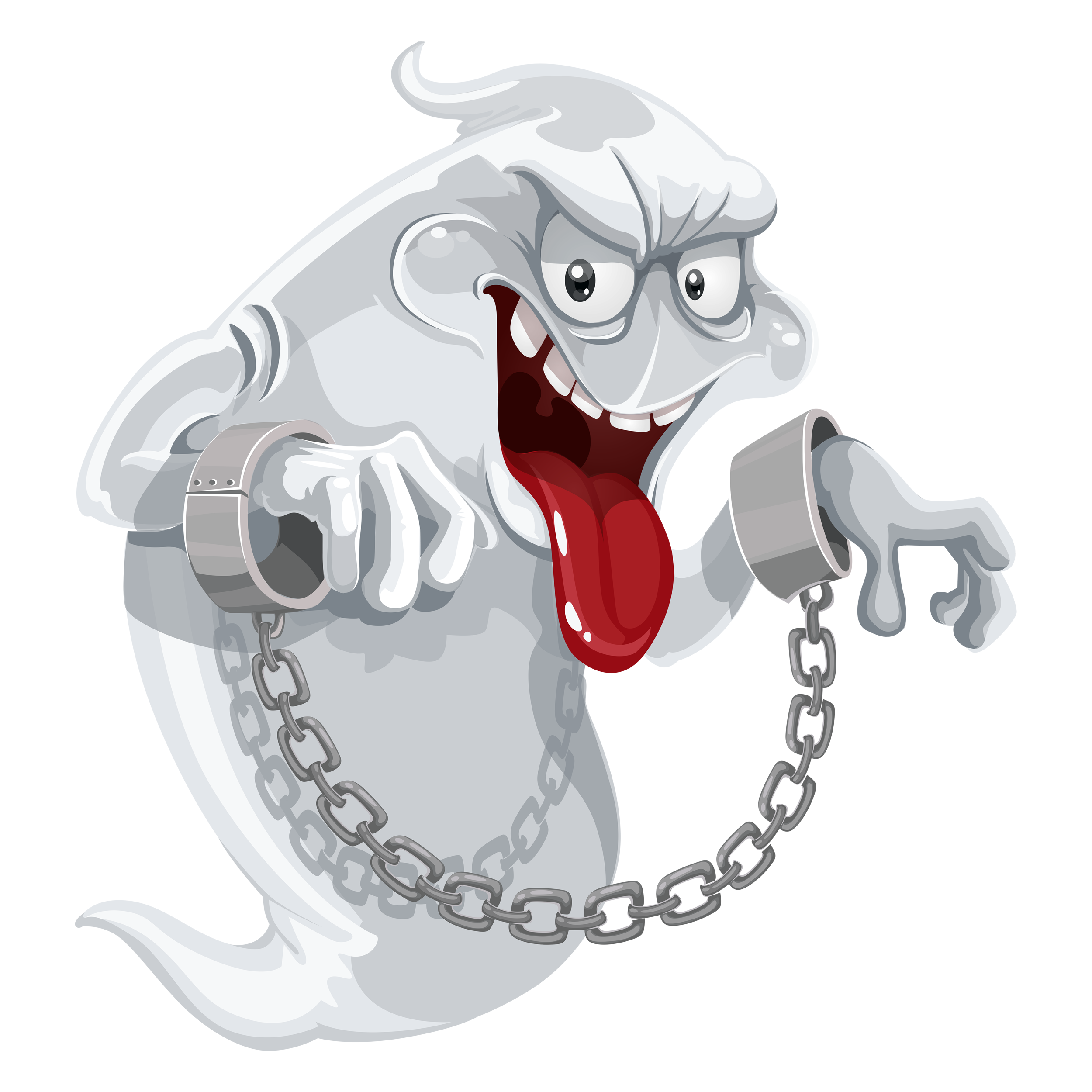 Evil Ghosts with Chains Transparent Image