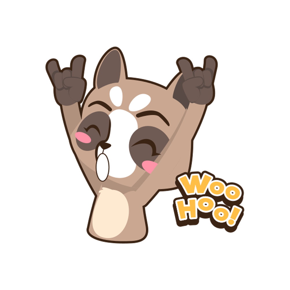 Excited Free Sticker Transparent Gallery