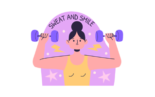 Exercising Sticker PNG